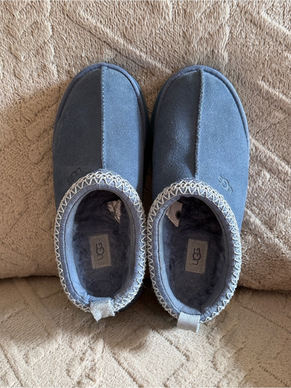 UGG TAZZ clog platform slippers Dessert blue size 7